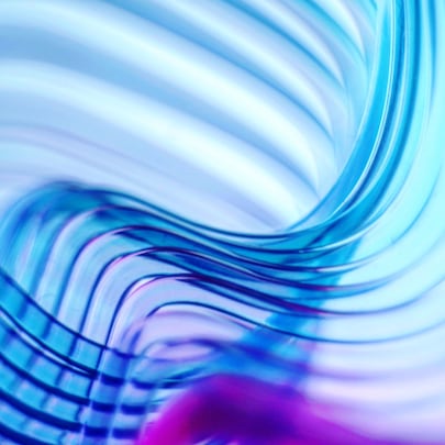 Abstract blue and purple flowing waves with gradients and fluid motion background