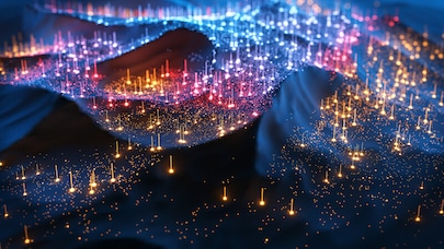 abstract image depicting AI-RAN bringing software-speed innovation into the radio network