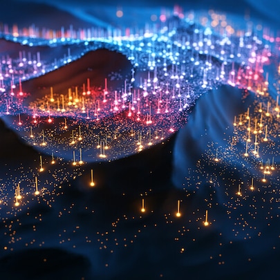 abstract image depicting AI-RAN bringing software-speed innovation into the radio network