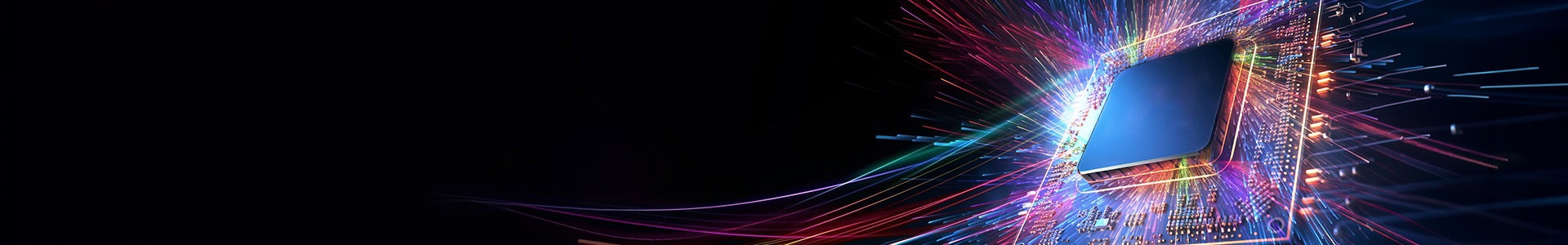 Chip on coloured circuit board