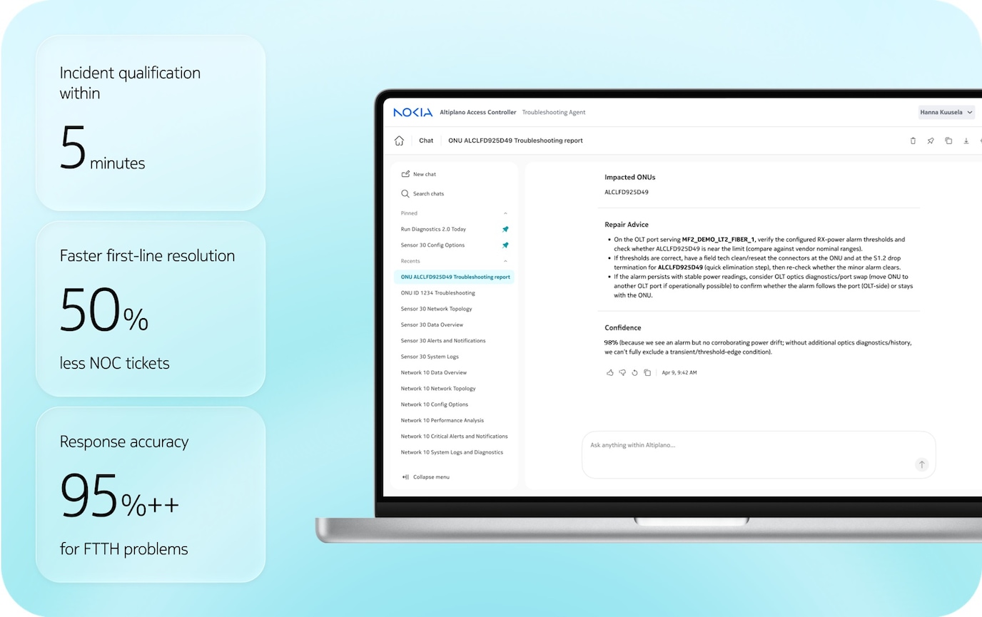 Screenshot of Troubleshooting Agent report window