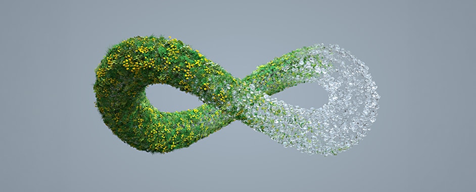 Abstract image of infinity sign