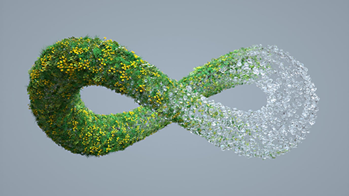 Abstract image of infinity sign