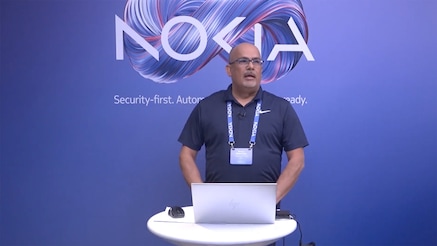 Man presenting with laptop