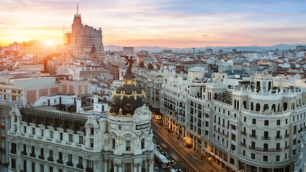 Madrid city view