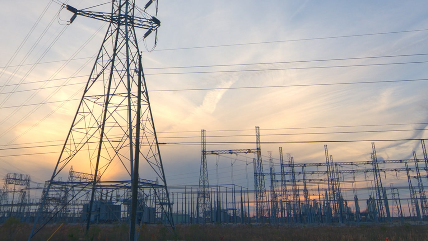 electricity distribution towers