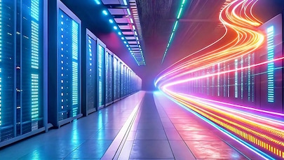 server room and lights