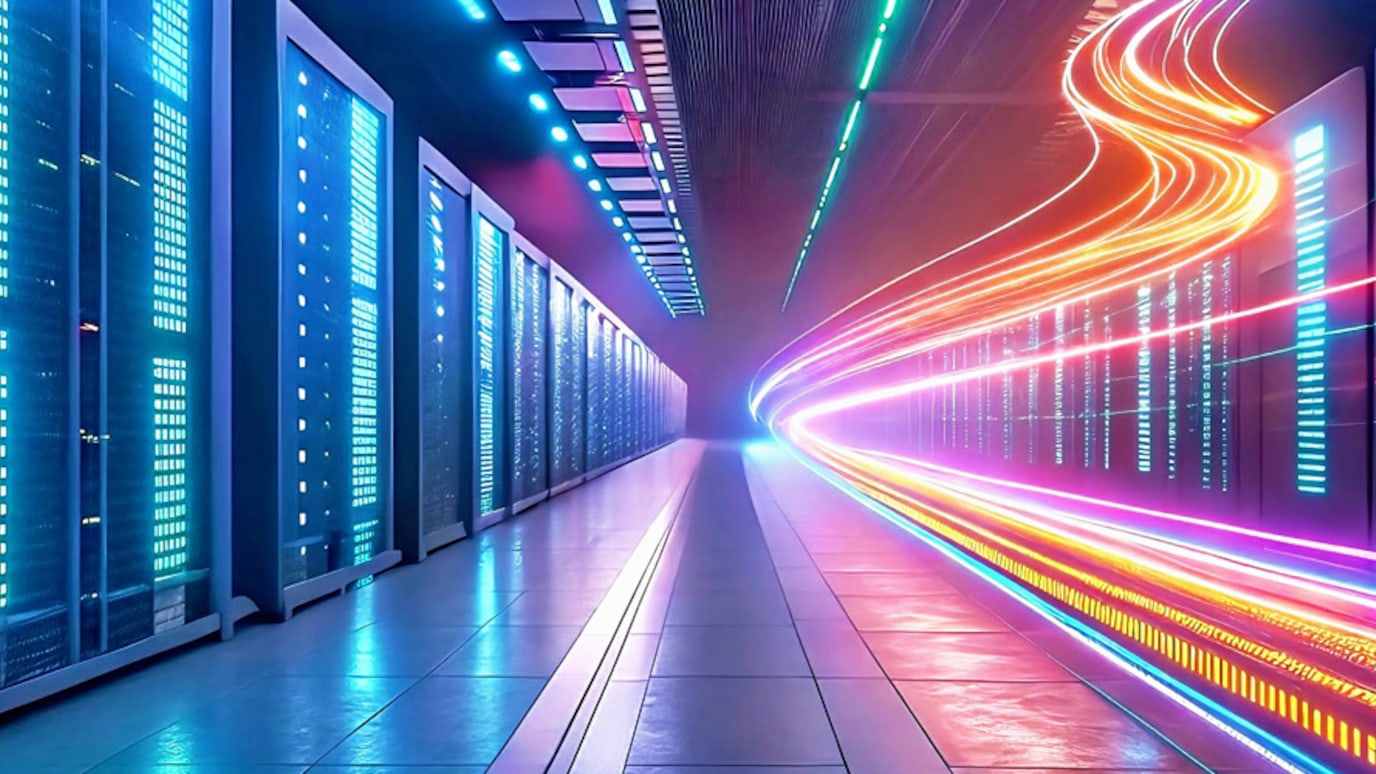 server room and lights