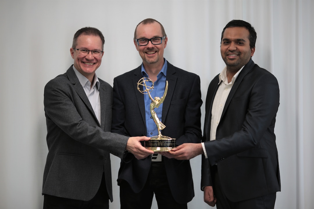The winning team from left to right: Emre Aksu, Miska Hannuksela and Kashyap Kammachi Sreedhar