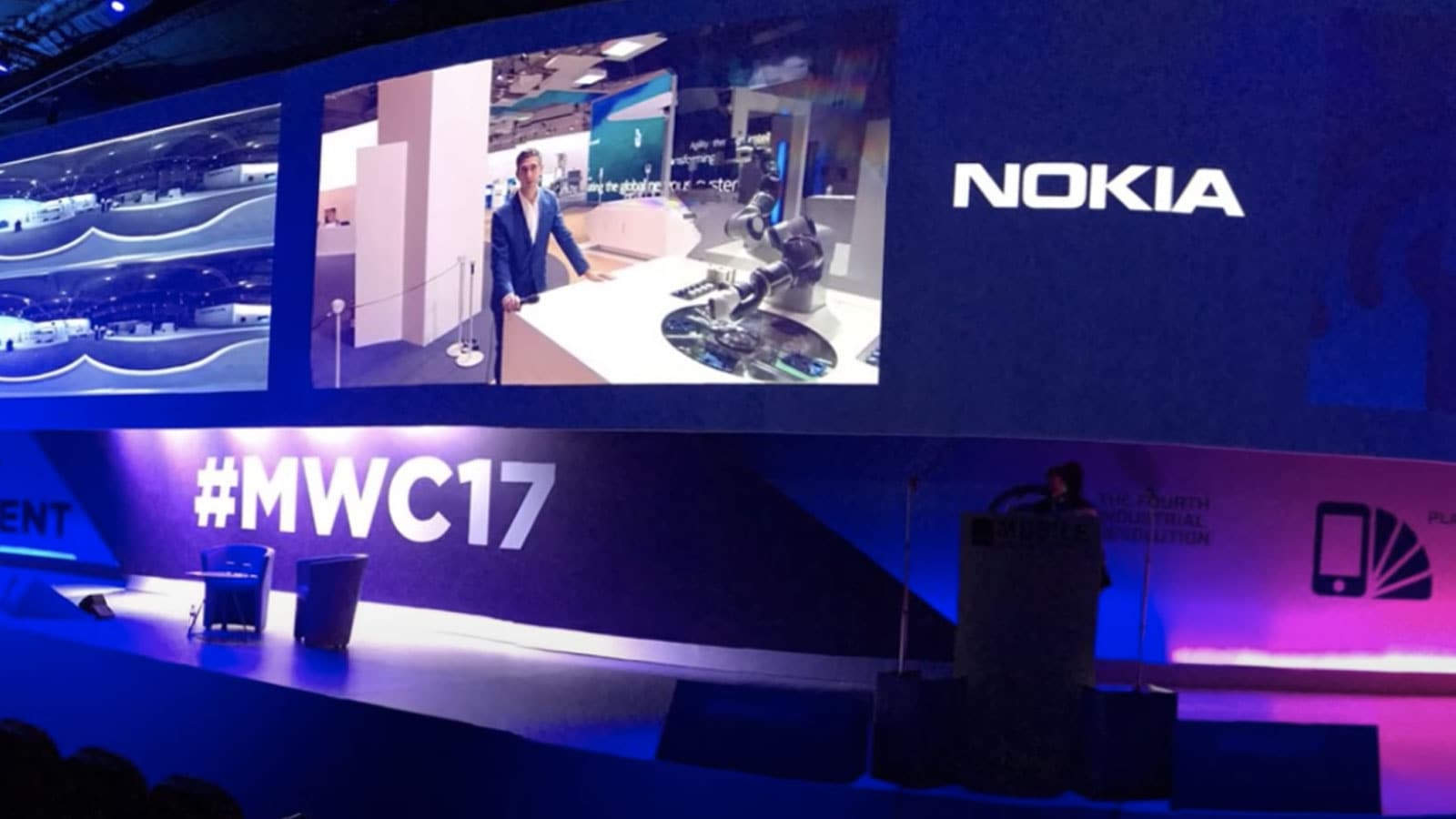 NBL Event stage at MWC 2017