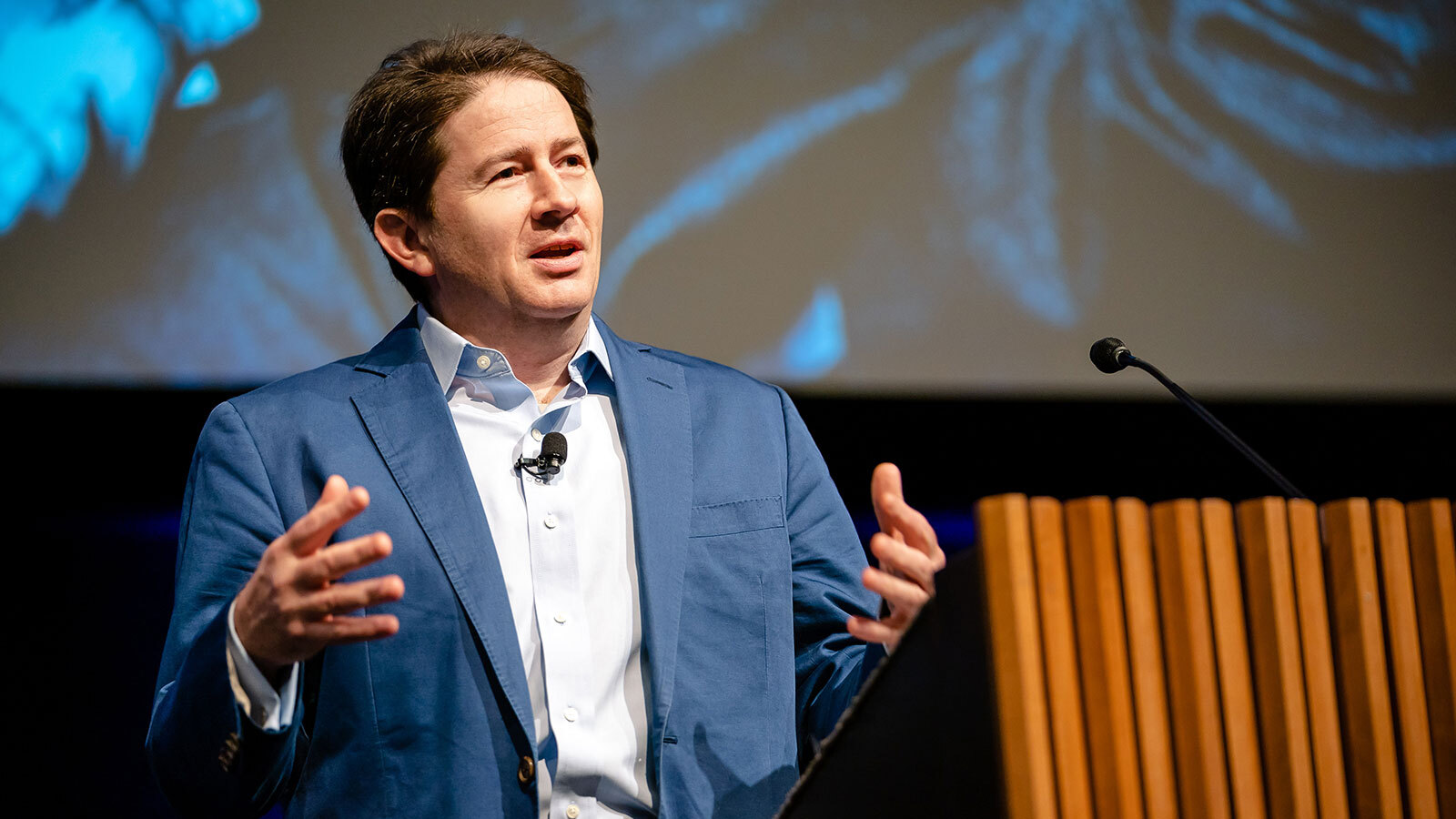 Marcus Weldon speaking on stage