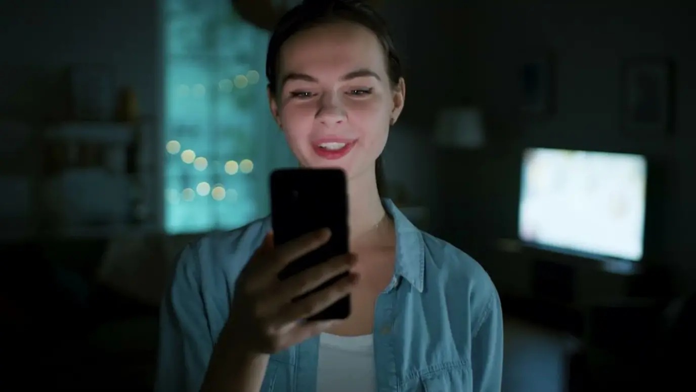 woman on phone