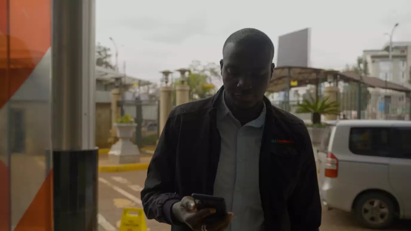 a person using mobile phone