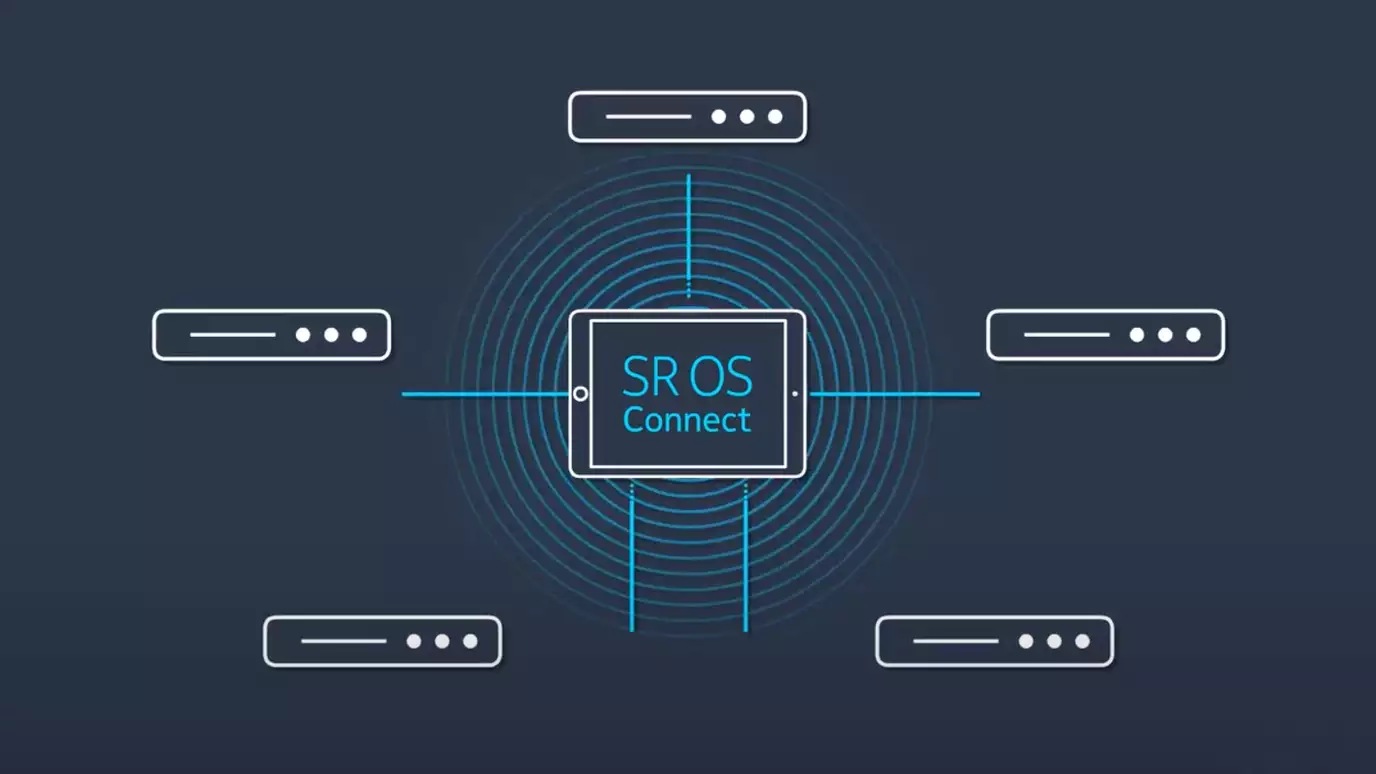 Graphic of iPad connecting to service routers