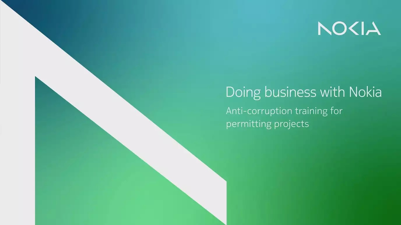 Doing business with Nokia: Anti-corruption training for third parties