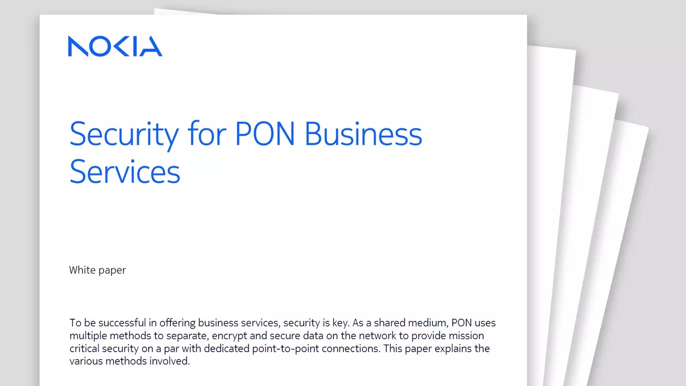 Security for PON Business Services