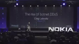 Presenter Craig Labovitz on stage