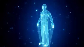 virtual model of a man