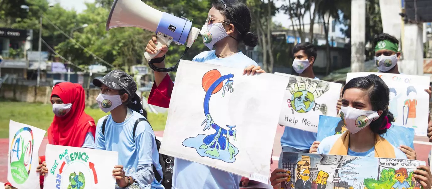 children protest
