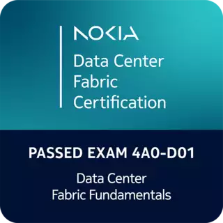 Data Center Fabric Certification exam badge
