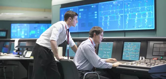 people working