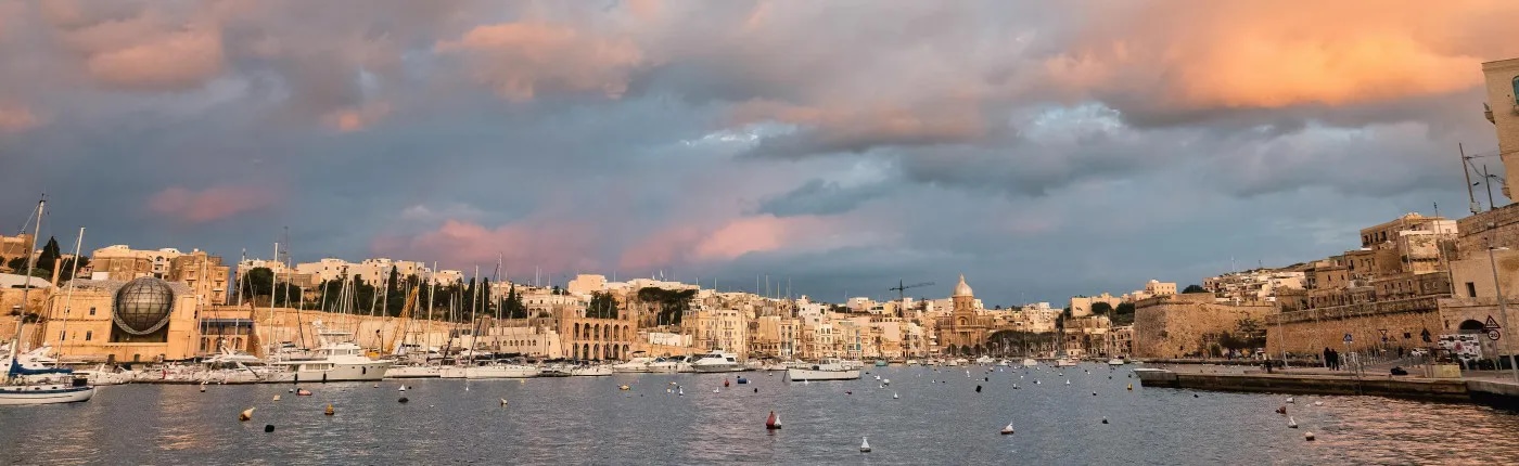 Photograph of Valetta harbour in Malta