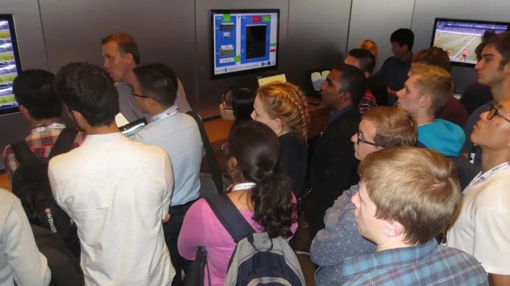 A demonstration at the Alcatel-Lucent premises.