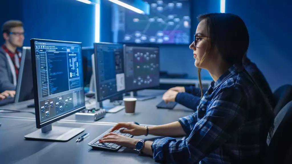 girl on computer