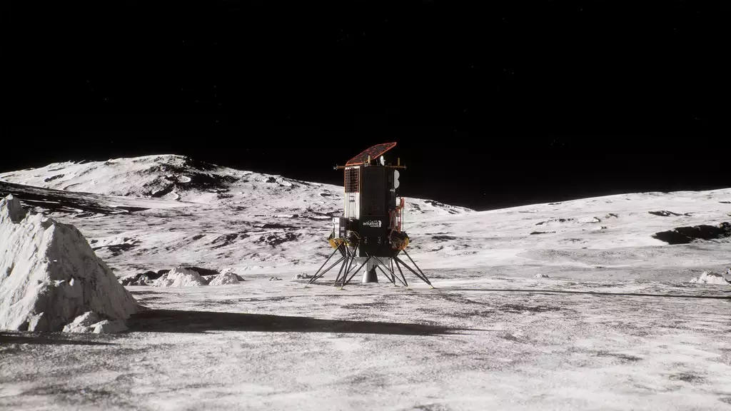 IM-2 on lunar surface