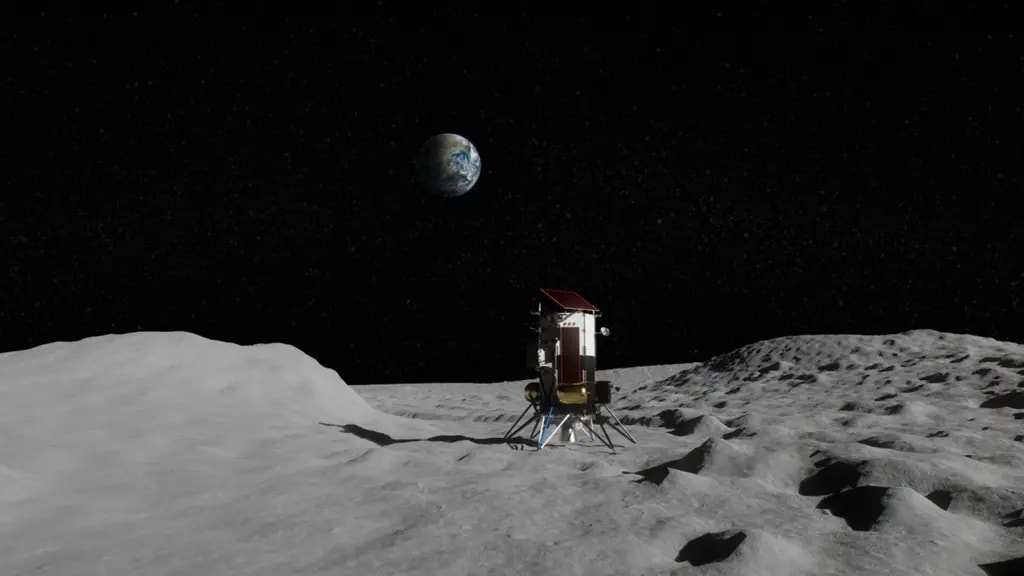 The Nova-C Lander courtesy of Intuitive Machines