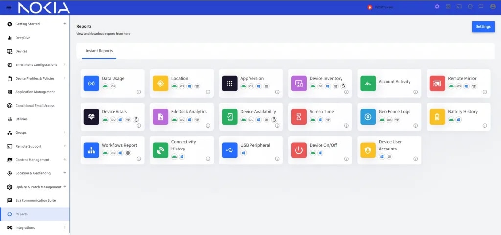 Nokia Industrial device management - EMM
