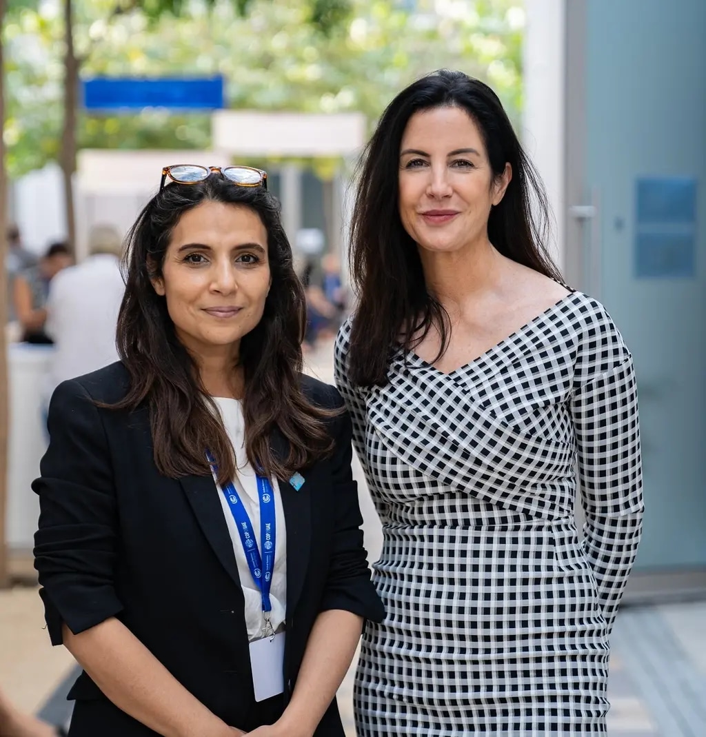 Susanne Mikhail Eldhagen, UN Women Regional Director for the Arab States and Melissa Schoeb, Chief Corporate Affairs Officer, Nokia