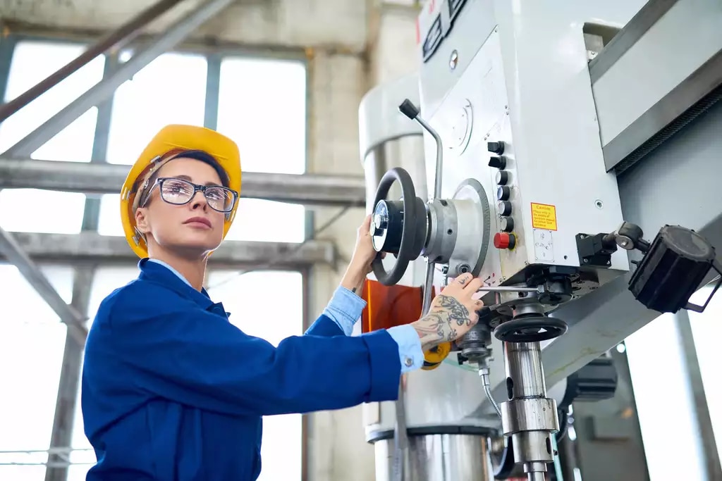 operating machinery
