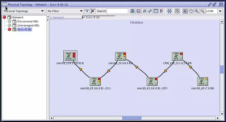 Figure 1: Topology view of synchronization across nodes