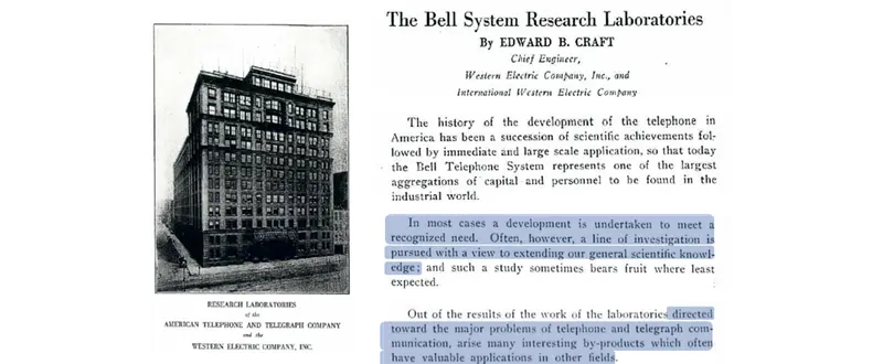 The Bell System Research Laboratories