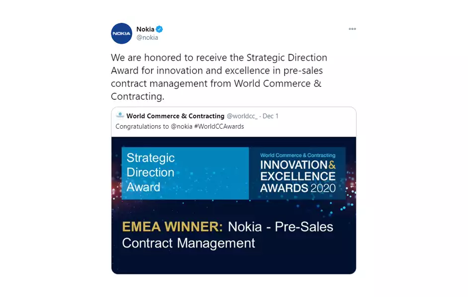 Twitter award