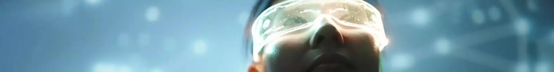 woman with AR glasses