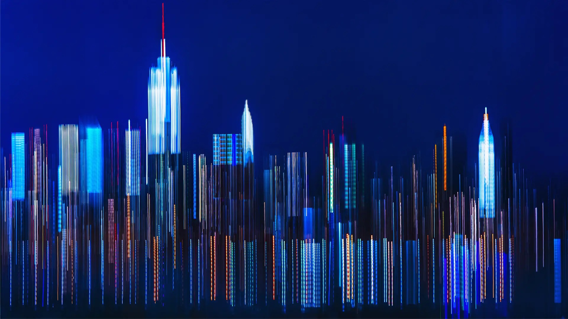 Abstract city skyline