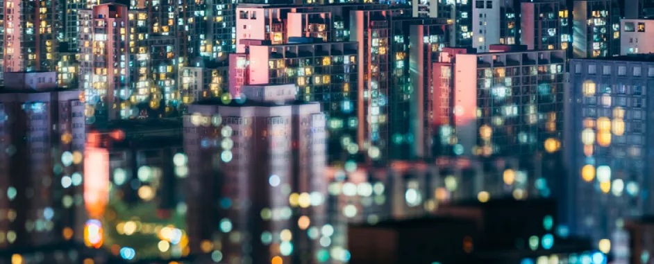 buildings in night