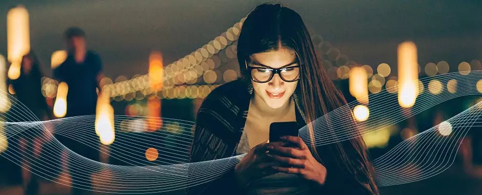 Woman on phone
