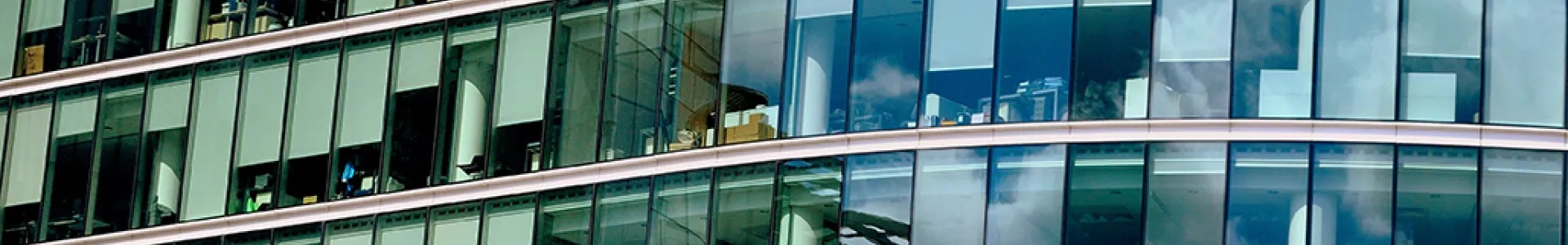 Glass building