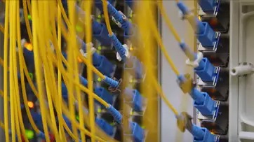 Fiber installation B-roll