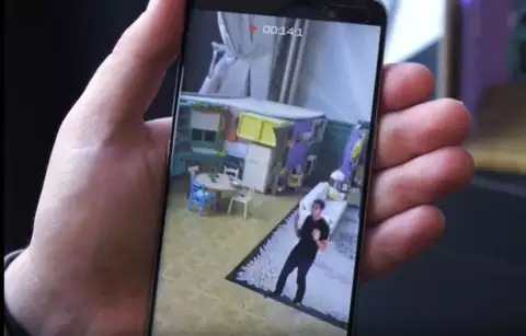 Augmented Reality at Friends event