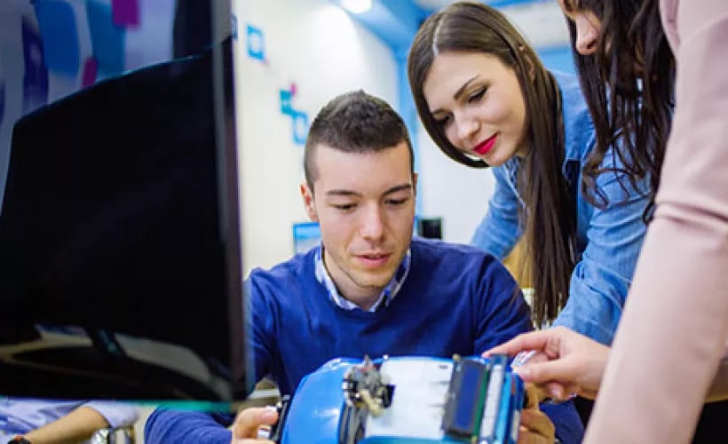 People working with prototype