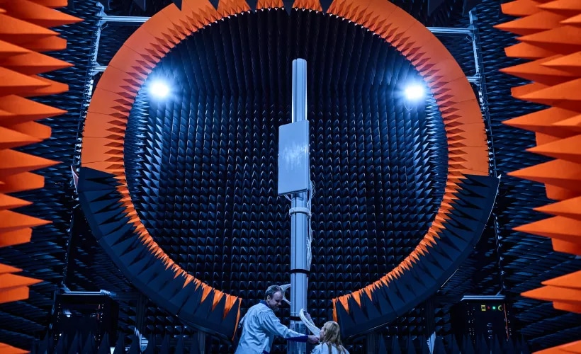 5G testing in the Stargate antenna chamber
