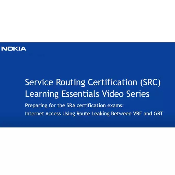 Internet Access Using Route Leaking Between VRF and GRT