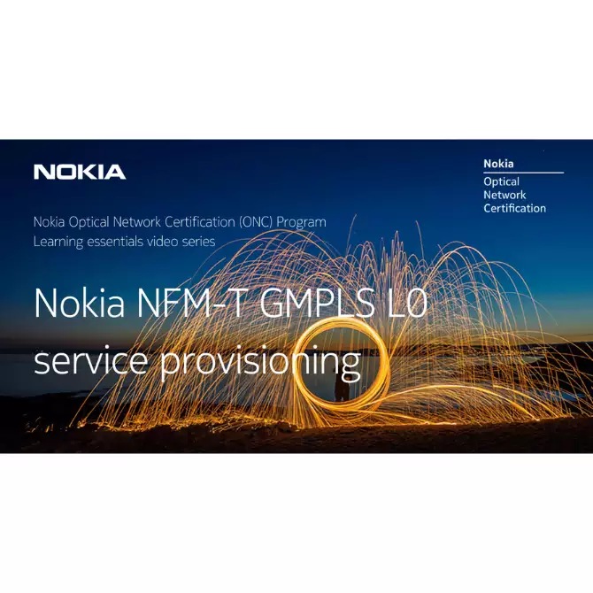 Nokia NFM-T GMPLS L0 service provisioning