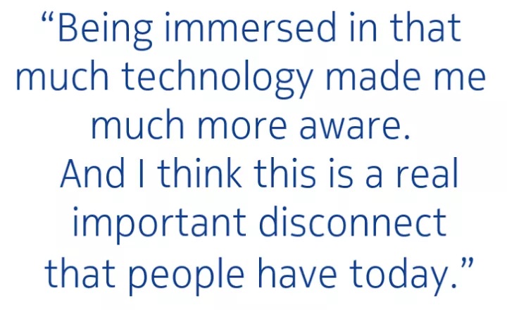quote immersed in technology