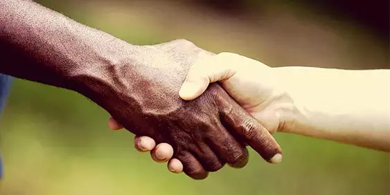 People shaking hands