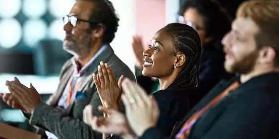 People clapping hands